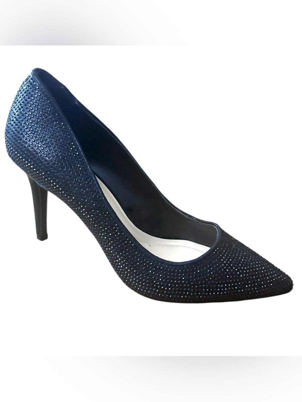 Jessica Simpson Lindiza Pointed Toe  Stiletto Rhinestone Pump in Black SIze 10